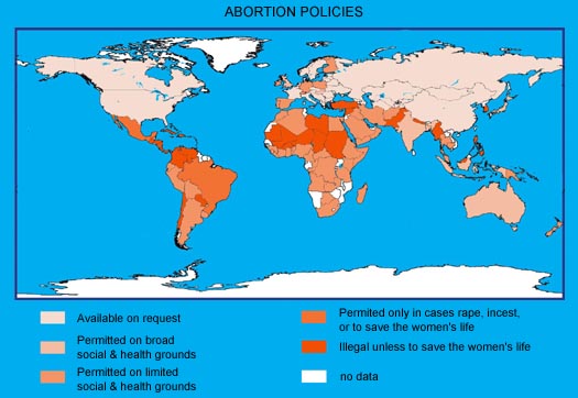 Abortion Policies map